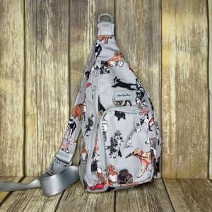 Vera Bradley Best In Show Mini Sling Backpack Dog Puppy Print Bag